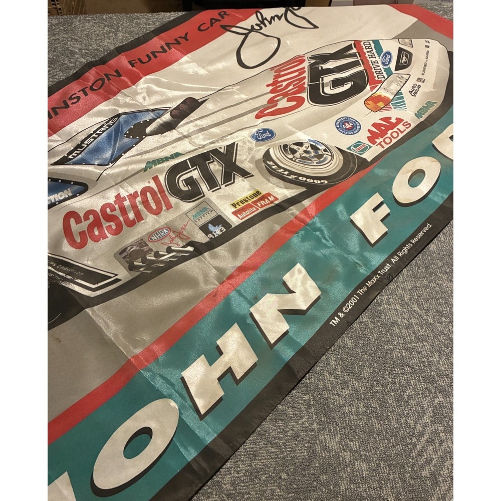 John Force NHRA Flag 10-Time Winston Funny Car Champion 34x60